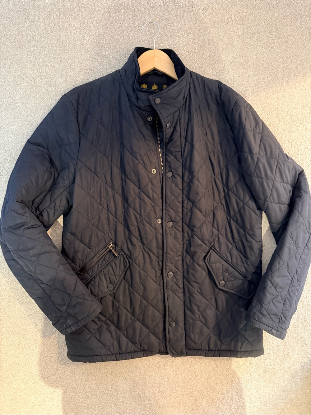Barbour Powell Quilted Lightweight Jacket - Black